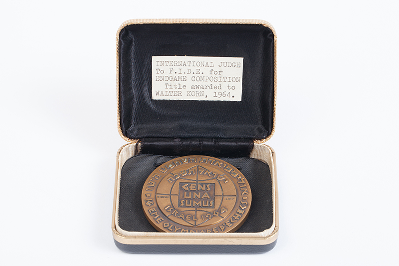 Walter Korn’s Honorary Medal from the 1964 Chess Olympiad