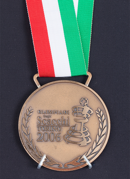 International Master John Donaldson’s Team Bronze Medal from the 2006 Chess Olympiad