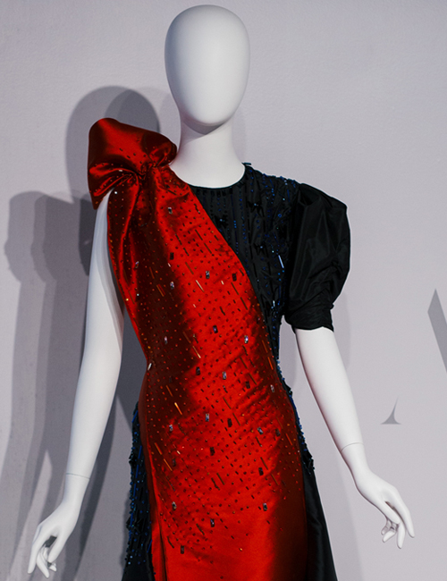 AUDRA, Swarovski Hand-Embellished Asymmetrical Bias Gown, 2017