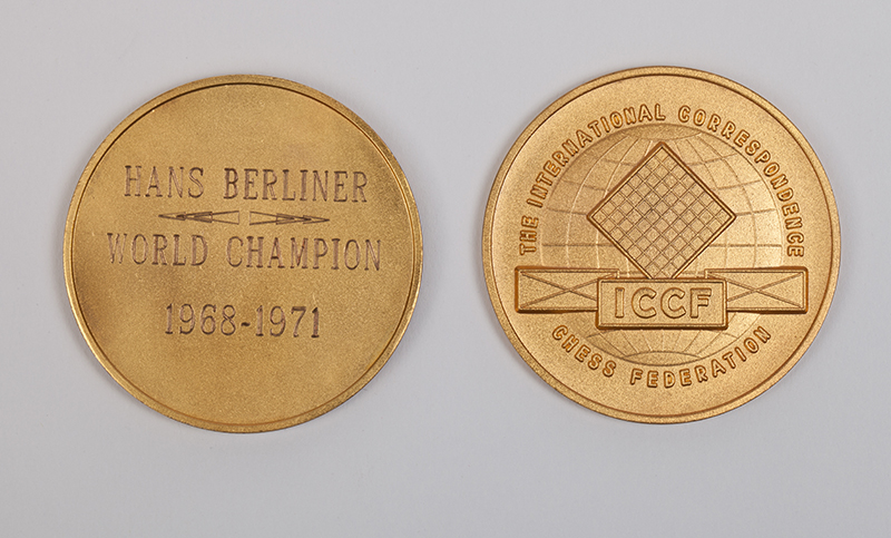 Hans Berliner's Correspondence World Champion Medal