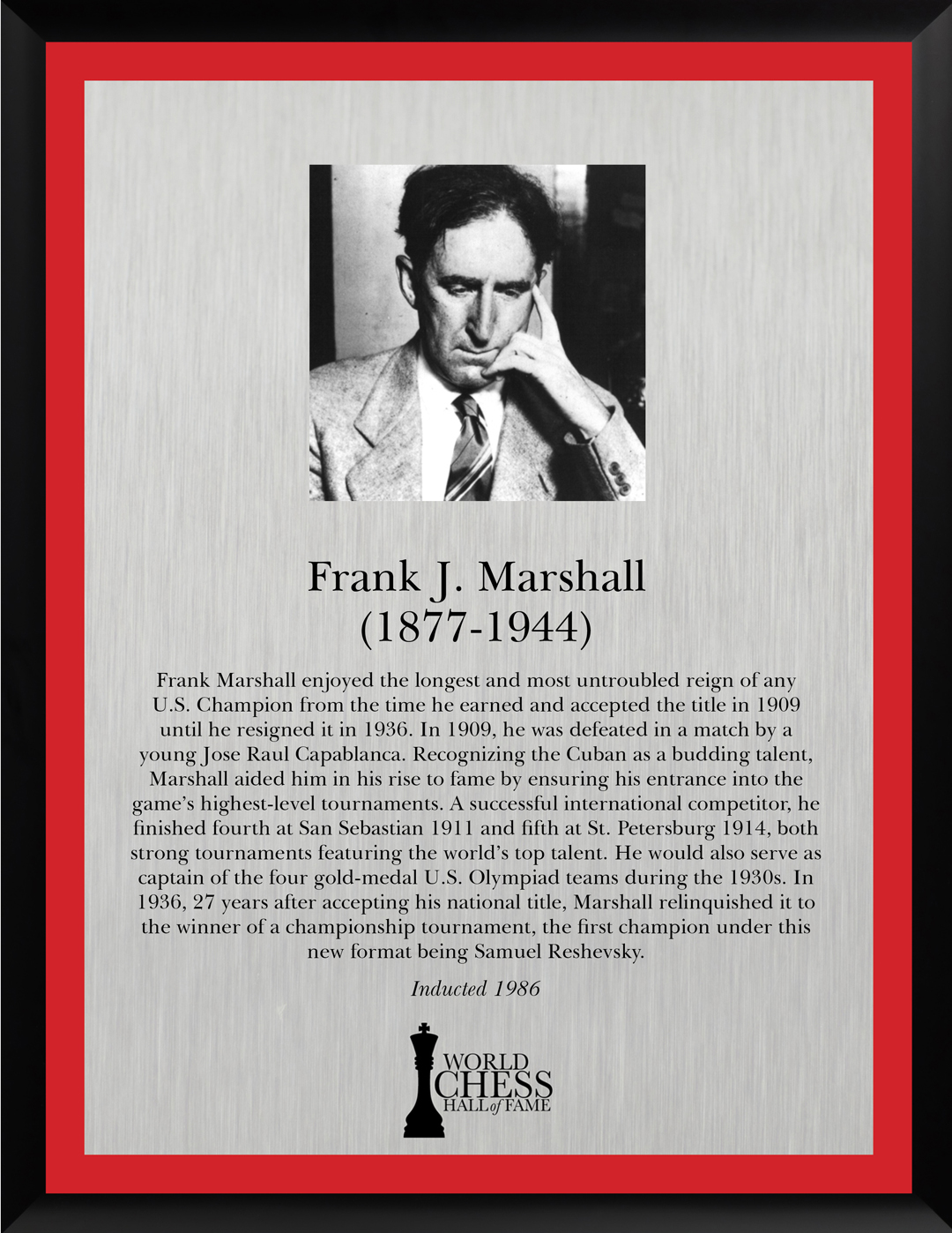 Americans playing for the title: Frank Marshall