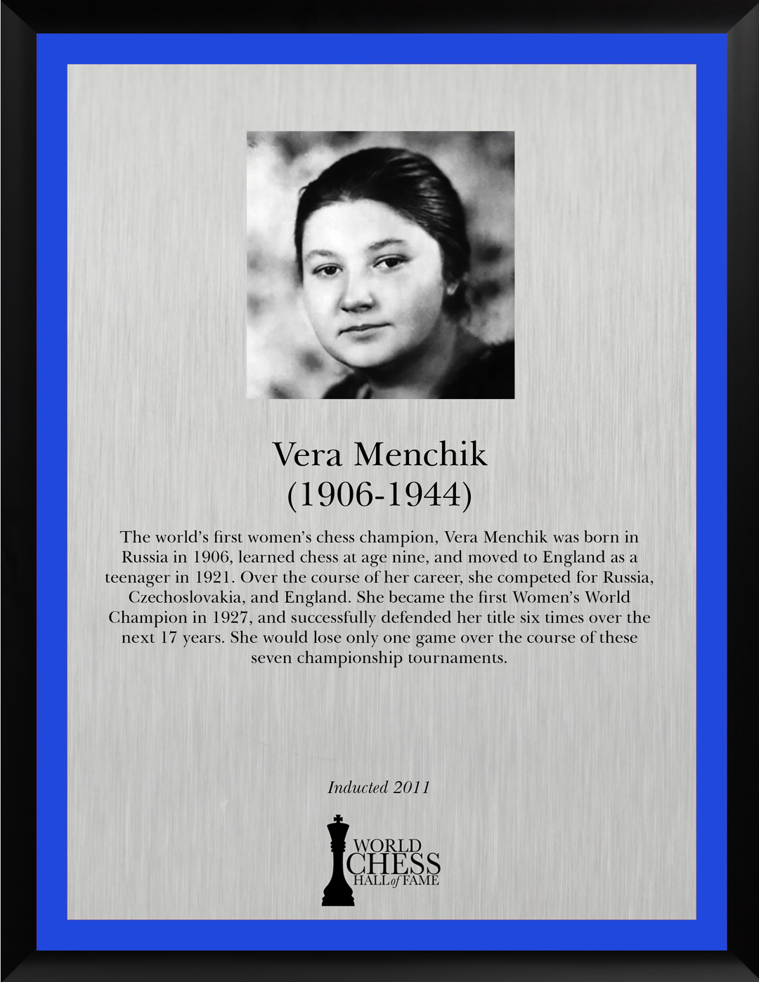 Primeira Campeã Mundial de Xadrez Feminino da História! Vera Menchik 