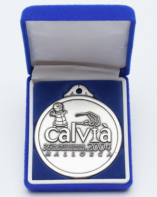 GM Susan Polgar's Team Silver Medal from the 2004 Olympiad