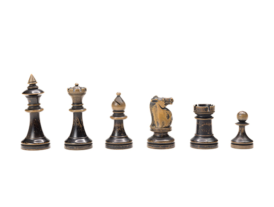 Staunton Style Chess Set, c 1900s