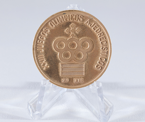 GM Jim Tarjan's Medal for Highest Score on Board 5 from the 1978 Olympiad