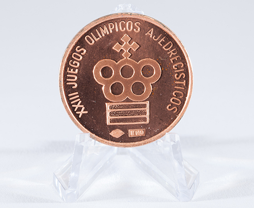 GM Jim Tarjan's Team Medal from the 1978 Olympiad