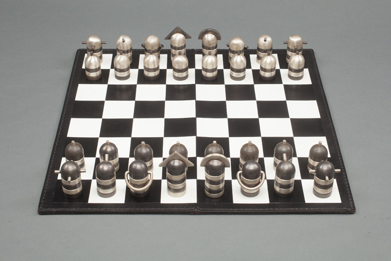 Tiffany & Co. Silver Chess Set and Board
