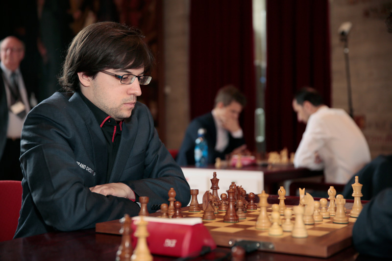 Maxime Vachier-Lagrave Competes during Blitz Day One of the 2016 Your Next Move Grand Chess Tour