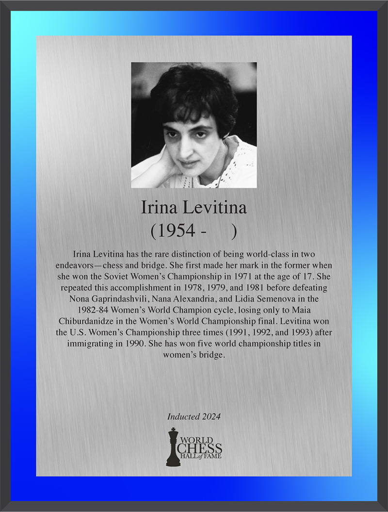 Irina Levitina WCHOF