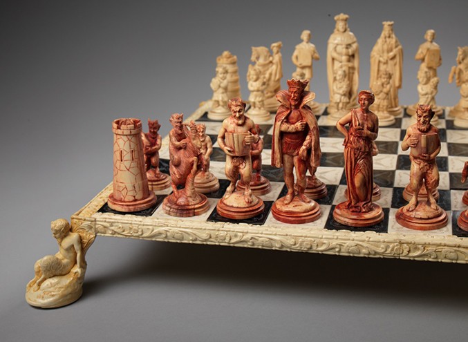 ORIENTAL THREE KINGDOMS Chess Men Set 3 3/4" King NO BOARD 
