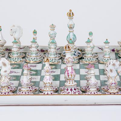 Meissen Chess Set, 1748