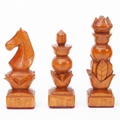 Carved POW Chess Set