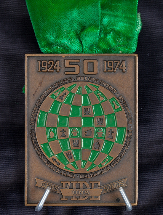 Grandmaster Walter Browne’s Team Bronze Medal from the 1974 Chess Olympiad