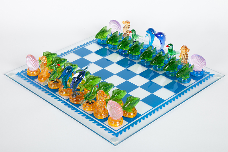 Fifth Avenue Crystal, Tropics Chess Set