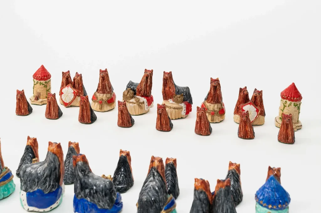 Yorkshire Terrier Ceramic Chess Set Photo 8