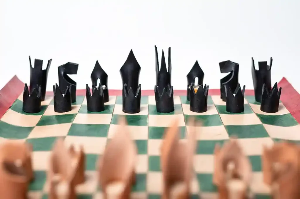 photo - Leather Handmade Chess Set and Carry Bag - Featured Chess Sets 2025 - 01_DSC_4361