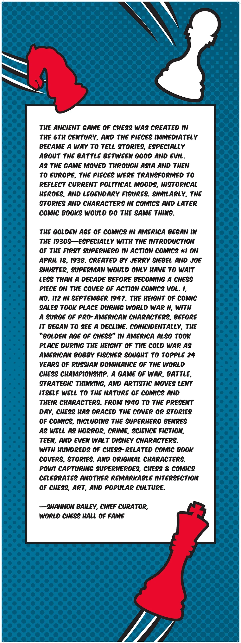 Traveling Exhibition: POW! Capturing Superheroes, Chess & Comics! Graphic