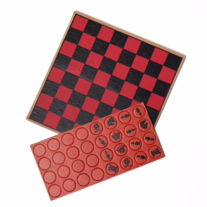 Maker unknown, Travel Chess and Checkers Set, c.1940s, Collection of the World Chess Hall of Fame & Galleries, Photo by Austin Fuller